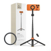 Selfie tyč Tech-Protect L10S MagSafe černo-oranžová (Černo-oranžová selfie tyč Tech-Protect L10S Bluetooth se stativem a MagSafe uchycením) Selfie tyč Tech-Protect L10S MagSafe černo-oranžová (Černo-oranžová selfie tyč Tech-Protect L10S Bluetooth se stativem a MagSafe uchycením)