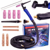 Zvárací držiak TIG LIFT FLEX 4 M flexibilný ventil horák 9 MM PRO zástrčka Zvárací držiak TIG LIFT FLEX 4 M flexibilný ventil horák 9 MM PRO zástrčka