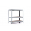 Policový regál Trestles RH 900x800x300, nosnosť 1050 kg, 3 police Farba: sivá, Typ police: drevená MDF 5,4 mm Policový regál Trestles RH 900x800x300, nosnosť 1050 kg, 3 police Farba: sivá, Typ police: drevená MDF 5,4 mm