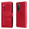 Peňaženkové kožené puzdro ZIPPER na Huawei Nova 9 SE - Červená Peňaženkové kožené puzdro ZIPPER na Huawei Nova 9 SE - Červená