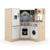 Costway Drevená rohová kuchynka so zvukmi a svetlom Costway Drevená rohová kuchynka so zvukmi a svetlom