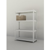 Kovový regál Futur 1800x900x350/4, biela,250kg/pol. lamino Kovový regál Futur 1800x900x350/4, biela,250kg/pol. lamino