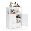 Komoda 60x30x80cm, mdf, bílá, AUK-E1154 WT Komoda 60x30x80cm, mdf, bílá, AUK-E1154 WT