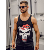 Čierno-červené pánske tank top tričko boxerského strihu s potlačou Bolf 14849A Čierno-červené pánske tank top tričko boxerského strihu s potlačou Bolf 14849A