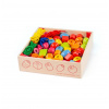 Bigjigs Toys Drevené navliekacie korálky v bedničke Bigjigs Toys Drevené navliekacie korálky v bedničke