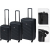 Kufor cestovný na kolieskach sada 3 ks PROWORLD čierna KO-FB5000040 Kufor cestovný na kolieskach sada 3 ks PROWORLD čierna KO-FB5000040