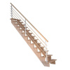 StarWood Schody Lindos dubové rovné 80cm otvorené dizajn. drev. zábradlie StarWood Schody Lindos dubové rovné 80cm otvorené dizajn. drev. zábradlie