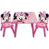 Sada: drevený stôl + 2 stoličky Minnie Mouse Sada: drevený stôl + 2 stoličky Minnie Mouse