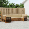 Rohová sofa sada s polštářem 6 pcs Přírodní 3384804 Rohová sofa sada s polštářem 6 pcs Přírodní 3384804