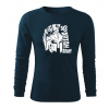 DRAGOWA Fit-T tričko s dlhým rukávom León, tmavomodrá 160g/m2 - L DRAGOWA Fit-T tričko s dlhým rukávom León, tmavomodrá 160g/m2 - L