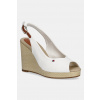 Sandále Tommy Hilfiger FLAG HIGH WEDGE ESPAD SLINGBACK FW0FW08597 biela EUR 41 Sandále Tommy Hilfiger FLAG HIGH WEDGE ESPAD SLINGBACK FW0FW08597 biela EUR 41
