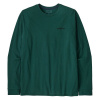 Pánske tričko Patagonia LONG-SLEEVED P-6 LOGO RESPONSIBILI-TEE - tmavo zelená S Pánske tričko Patagonia LONG-SLEEVED P-6 LOGO RESPONSIBILI-TEE - tmavo zelená S