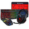 Interlook TF800 | Herný set s RGB LED podsvietením, klávesnica, myš, headset, podložka Interlook TF800 | Herný set s RGB LED podsvietením, klávesnica, myš, headset, podložka