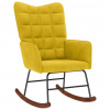 zahrada-XL Hojdacie kreslo žlté zamatové 4016839 zahrada-XL Hojdacie kreslo žlté zamatové 4016839