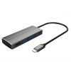 PREMIUMCORD Adaptér USB 3.1 Type-C male na HDMI female + 3x USB 3.0, aluminum ku31hdmi06 PREMIUMCORD Adaptér USB 3.1 Type-C male na HDMI female + 3x USB 3.0, aluminum ku31hdmi06
