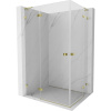 Mexen Lunar, L Duo výklopný sprchový kút 105 x 95 cm, 8mm číre sklo, zlatý profil, 834L-105L-095P-50-00 Mexen Lunar, L Duo výklopný sprchový kút 105 x 95 cm, 8mm číre sklo, zlatý profil, 834L-105L-095P-50-00