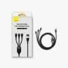 Baseus Baseus Universal Flash Series II 3-in-1 Fast Charging Data Cable (USB-A to Micro + Lightning + Type-C) QC, PD 100W, 1.2m, Black (CASS030101) Baseus Baseus Universal Flash Series II 3-in-1 Fast Charging Data Cable (USB-A to Micro + Lightning + Type-C) QC, PD 100W, 1.2m, Black (CASS030101)