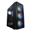 VeinX case ME19A Mid Tower, bez zdroje, 1x USB3.0, 1x USB2.0, 4x 120mm ARGB Fan, 1x ARGB Controller, černá VeinX case ME19A Mid Tower, bez zdroje, 1x USB3.0, 1x USB2.0, 4x 120mm ARGB Fan, 1x ARGB Controller, černá
