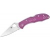 Spyderco C11FPPR Delica 4 Flat Ground Purple vreckový nôž 9,5 cm, Satin, fialová, FRN Spyderco C11FPPR Delica 4 Flat Ground Purple vreckový nôž 9,5 cm, Satin, fialová, FRN