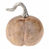 Dekorácia v tvare tekvice z mangového dreva 11 cm Dekorácia v tvare tekvice z mangového dreva 11 cm