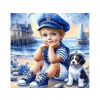 NORIMPEX Diamantové maľovanie Malý námorník 30 x 40 cm NORIMPEX Diamantové maľovanie Malý námorník 30 x 40 cm