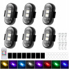 Bezdrôtová LED Stroboskopická Lampa Silné Biele + Farebné Svetlo 6 ks Diaľkové Ovládanie Bezdrôtová LED Stroboskopická Lampa Silné Biele + Farebné Svetlo 6 ks Diaľkové Ovládanie