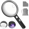 Lupa zväčšovacia 10X 20X 45X s podsvietením x 31 LED na čítanie Lupa zväčšovacia 10X 20X 45X s podsvietením x 31 LED na čítanie
