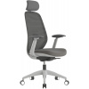 SETULO Kancelářská židle Caeli šedá s podhlavníkem SETULO Kancelářská židle Caeli šedá s podhlavníkem
