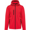 Kariban | K422, Unisex 3-vrstvová softshellová bunda s kapucňou, červená, 3XL Kariban | K422, Unisex 3-vrstvová softshellová bunda s kapucňou, červená, 3XL