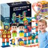 Magnetické stavebné kocky KRUMAD, 150 dielikov, pre deti od 3 rokov Magnetické stavebné kocky KRUMAD, 150 dielikov, pre deti od 3 rokov
