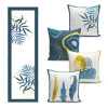 Set 4 ks obliečok na vankúš a behúňa na stôl – Mila Home Set 4 ks obliečok na vankúš a behúňa na stôl – Mila Home