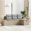 zahrada-XL Súprava záhradných pohoviek 4 pcs Béžová 55 x 62 x 69 cm 3360681 zahrada-XL Súprava záhradných pohoviek 4 pcs Béžová 55 x 62 x 69 cm 3360681