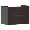 Hansgrohe Xevolos E - Umývadlová skrinka 78x58x48 cm, 2 zásuvky, matná sivá/tmavý dub 54180730 Hansgrohe Xevolos E - Umývadlová skrinka 78x58x48 cm, 2 zásuvky, matná sivá/tmavý dub 54180730