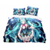 Posteľné obliečky - Sada podstielky moderná klasická módna ikona 140 cm x 200 50x70cm (Mládežnícka posteľná bielizeň Idoli Hatsune Miku 140x200) Posteľné obliečky - Sada podstielky moderná klasická módna ikona 140 cm x 200 50x70cm (Mládežnícka posteľná bielizeň Idoli Hatsune Miku 140x200)