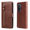 Peňaženkové kožené puzdro ZIPPER na Huawei Nova 9 SE - Hnedá Peňaženkové kožené puzdro ZIPPER na Huawei Nova 9 SE - Hnedá