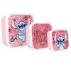 Vadobag Svačinový box 3v1 růžový Stitch Vadobag Svačinový box 3v1 růžový Stitch