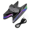 Nabíjacia dokovacia stanica PS4 USB, stojan na ovládač pre Playstation 4, s osvetlením RGB LED Nabíjacia dokovacia stanica PS4 USB, stojan na ovládač pre Playstation 4, s osvetlením RGB LED