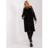 Čierna midi kožušinová vesta -AT-KZ-2368-1.13-black L/XL Čierna midi kožušinová vesta -AT-KZ-2368-1.13-black L/XL