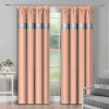 Hotový záves na riasiacej páske so zirkónmi 140x250 cm lososový Hotový záves na riasiacej páske so zirkónmi 140x250 cm lososový