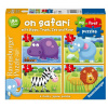 Ravensburger Moje prvé puzzle Safari, 4v1 Ravensburger Moje prvé puzzle Safari, 4v1