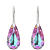 Náušnice Swarovski elements slzy fialové CRYSTAL Vitrail light 24mm Náušnice Swarovski elements slzy fialové CRYSTAL Vitrail light 24mm