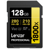 Lexar SDXC Pro 1800x U3 UHS-II R280/W210 (V60) 128GB Lexar SDXC Pro 1800x U3 UHS-II R280/W210 (V60) 128GB