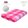 DRYBED Premium Vet Bed Káro fuchsia + biely 150 x 100 cm DRYBED Premium Vet Bed Káro fuchsia + biely 150 x 100 cm