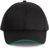 Kariban Kšiltovka WKP145, 6 panelová COT20145Wo6499-black/kelly UNI Černá/zelená kelly Kariban Kšiltovka WKP145, 6 panelová COT20145Wo6499-black/kelly UNI Černá/zelená kelly