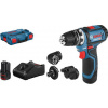 Bosch Aku vŕtací skrutkovač GSR 12V-15 FC Set (2x2.0Ah) L-Boxx 06019F6000 Bosch Aku vŕtací skrutkovač GSR 12V-15 FC Set (2x2.0Ah) L-Boxx 06019F6000