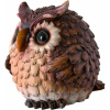 Polyresinová postavička bacuľatej hnedej sovy s veľkými očami 18 cm 37413 Polyresinová postavička bacuľatej hnedej sovy s veľkými očami 18 cm 37413