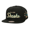 Mitchell & Ness Pánská kšiltovka San Jose Sharks NHL Cream Script Snapback Mitchell & Ness Pánská kšiltovka San Jose Sharks NHL Cream Script Snapback