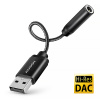 AXAGON ADA-HA, USB-A na 3.5mm jack Hi-Res DAC audio adaptér, 384kHz/32bit, stereo ADA-HA AXAGON ADA-HA, USB-A na 3.5mm jack Hi-Res DAC audio adaptér, 384kHz/32bit, stereo ADA-HA