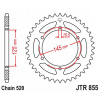 JT Sprockets JTR 855-45ZBK JT Sprockets JTR 855-45ZBK
