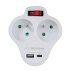 ESP Esperanza ELK311W Električni razdelilnik 2 GN. USB-C USB-A ON. Bela ESP Esperanza ELK311W Električni razdelilnik 2 GN. USB-C USB-A ON. Bela
